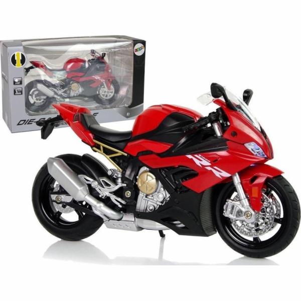 Štíhlý sportovní motocykl BMW S1000RR červený