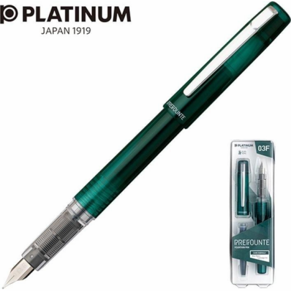 Plnicí pero Platinum Platinum Prefounte Dark Emerald, F, ...