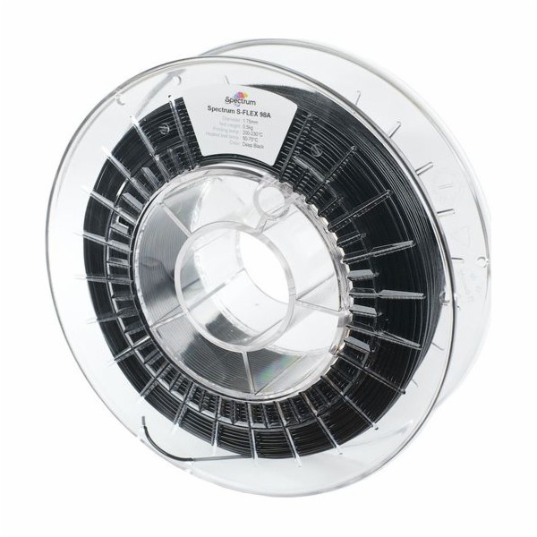 Spectrum Filament S-Flex 90A 1,75 mm Tmavě černá 0,50 kg