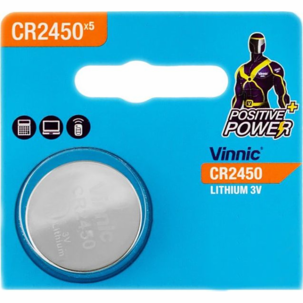 Baterie Vinnic CR2450 1 ks.