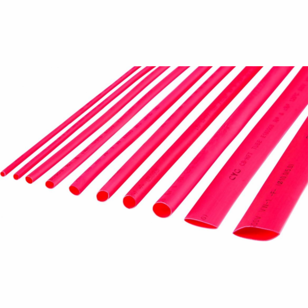 Cabletech Smršťovací bužírka 2,5 mm x 1 m červená (LEC-NA...