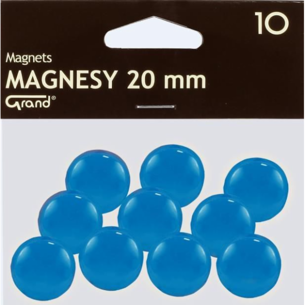 Grand Magnet 20mm modrý 10ks GRAND - 189196