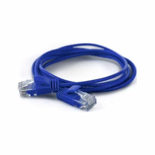 Wantec  wW patch kabel CAT6A (asi 2,8 mm) UTP modrý 0,10 ...
