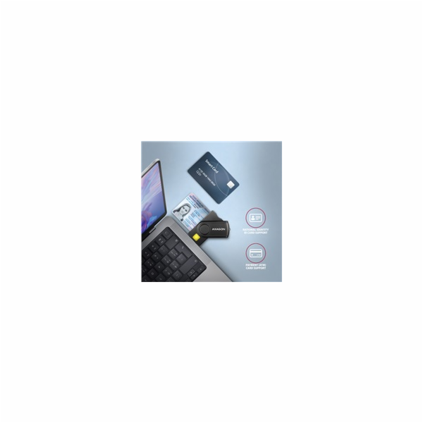 AXAGON CRE-SMP2A, USB-A PocketReader 4-slot čtečka Smart ...