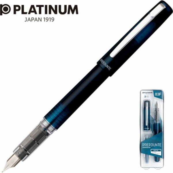 Platinum Platinum Prefounte Night Sea plnicí pero, F, v p...