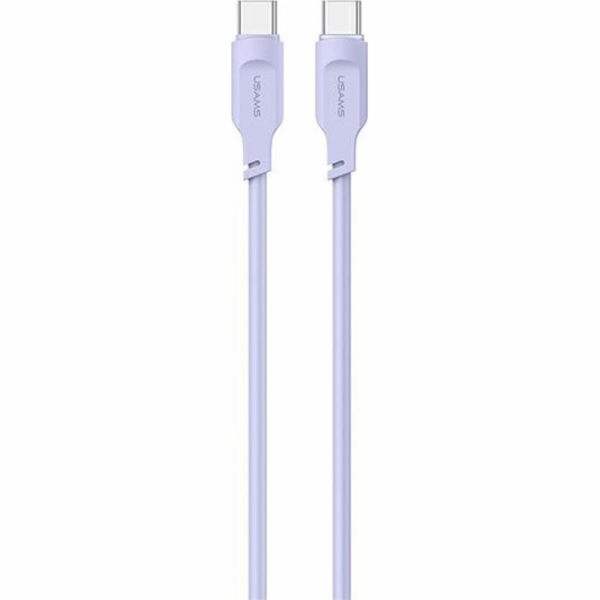 Usams USB-C - USB-C USB kabel 1,2 m fialový (není skladem)