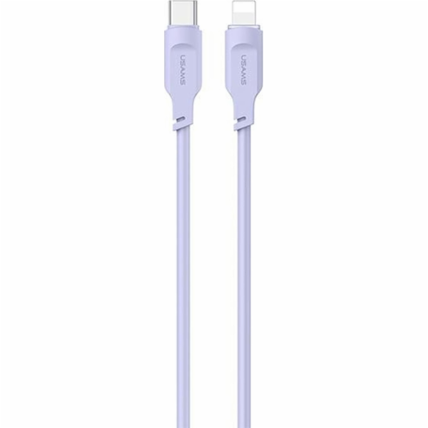 Usams USB-C - Lightning kabel 1,2 m fialový (není skladem)