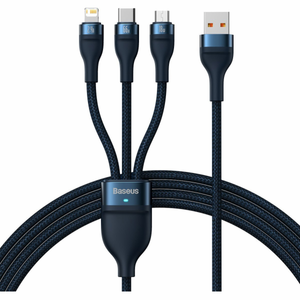 Kabel 3v1 USB Baseus USB 3v1 Baseus Flash Series, USB-C +...
