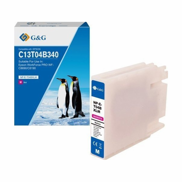 Inkoust / inkoust kompatibilní s G&G s C13T04B340, purpur...
