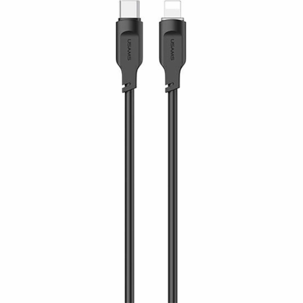 Usams USB-C - Lightning kabel 1,2 m černý (není skladem)