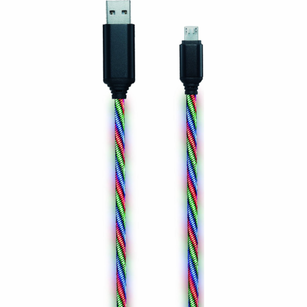 USB 2GO USB-A - microUSB kabel 1 m vícebarevný (797145)