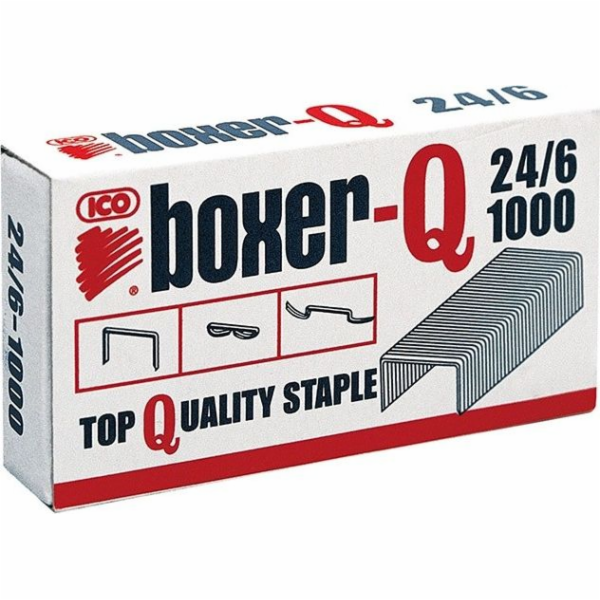 ICO ICO Boxer sponky, 24/6, pozinkované, 1000 ks. - 59970...