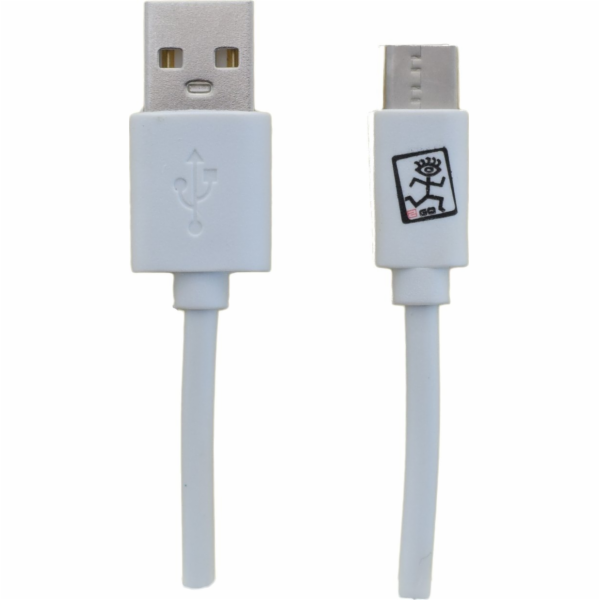 USB 2GO USB-A - USB-C kabel 1 m Bílá (795925)