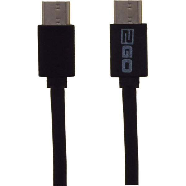USB 2GO USB-C – kabel USB-C 1 m černý (795849)