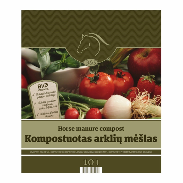 Kompostovaný koňský hnůj, 10l