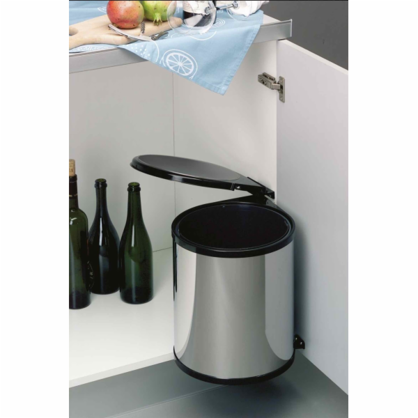 Wesco Odpadkový koš otvírací s dvířky RONDO 13l, ocel Wesco
