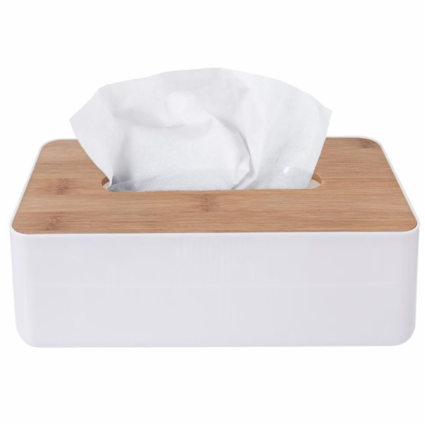 Krabička na papírové kapesníky Whitney plast / dřevo