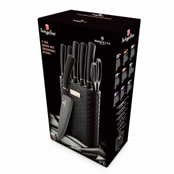 Sada nožů ve stojanu 7 ks Black Rose Collection BH-2501