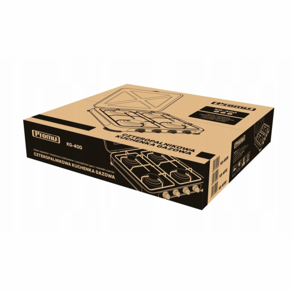 Promis KG400C hob Black White Countertop Gas 4 zone(s)