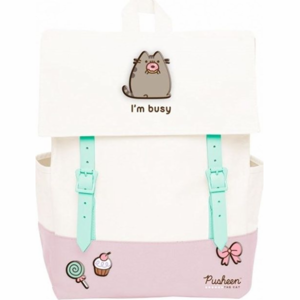 Školní batoh Pusheen Rose Collection bílý