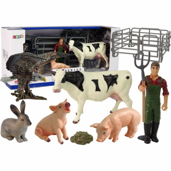 Figurka LeanToys Velká sada figurek vesnické farmy 11 kus...
