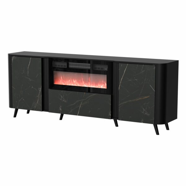Cama Volare komoda 200 x 39 x 75 cm černá/san sebastian +...