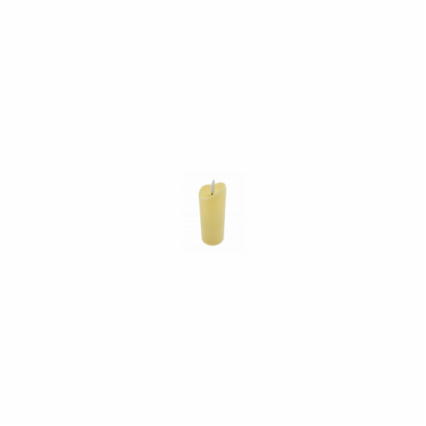 Svíčka dekorační LED bateriová 13 cm žlutá vanilka (2xAA)