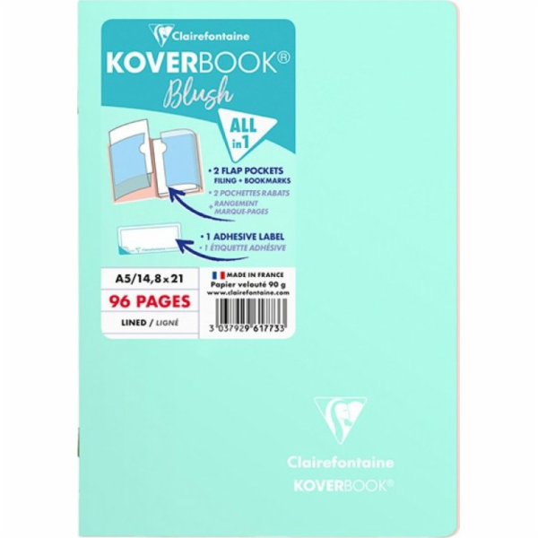 Clairefontaine CLAIREFONTAINE Blush sešit, A5, linkovaný,...