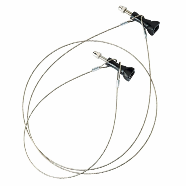 Mantona Sicherungsleine Set Edelstahl 40cm + 100cm