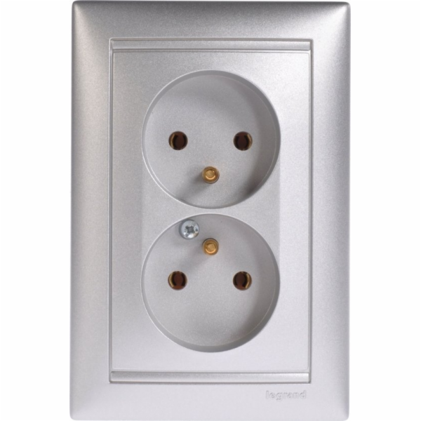 Legrand  Valena 770278 dvojzásuvka s uzemněním 16A IP20 h...