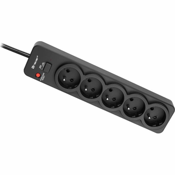 Tracer 46976 PowerGuard 1,8 m černý (5 zásuvek)
