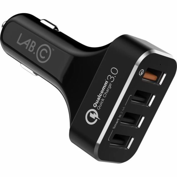 Lab.C Lab.C 4port Quick Car Charger Charger - Black