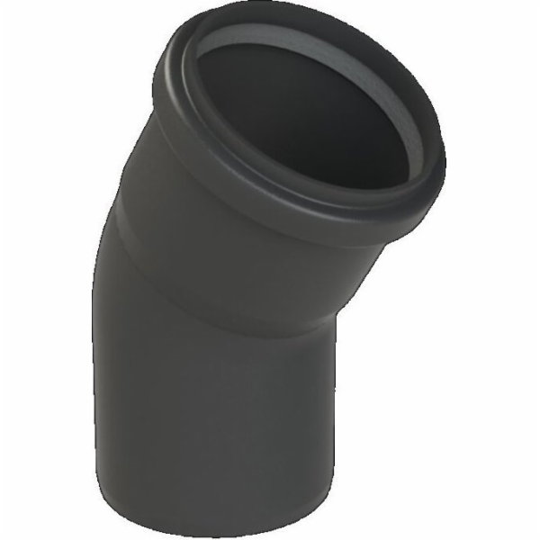 Almeva STARR Koleno 30° DN80 UV stabilní Černá