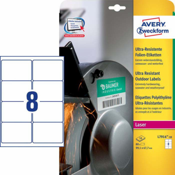 Avery Zweckform ETYK.ZF 7914 99,1X67,7 10 listů. ŠTÍTEK P...
