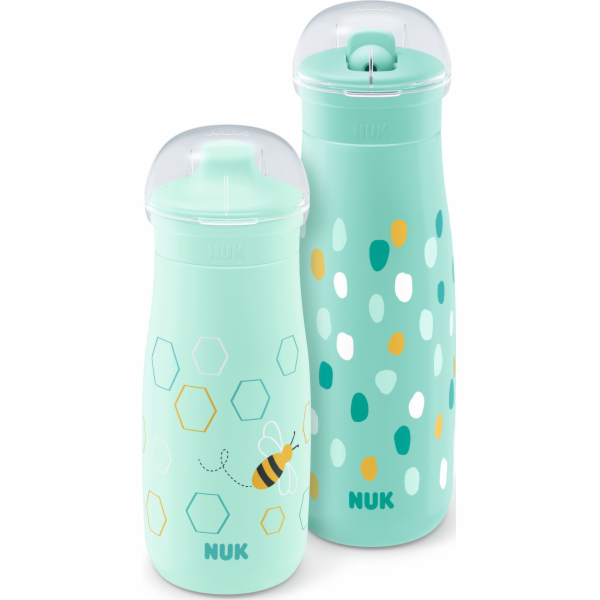 NUK  Mini-Me Trinkflaschen Set, ab 9 Monaten, mátová
