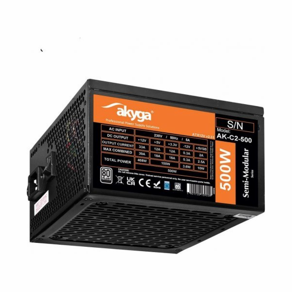 Zdroj Akyga Semi-modulární ATX zdroj AK-C2-500 500W