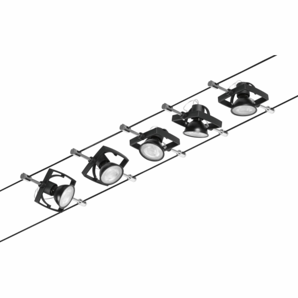 Paulmann Wire set MacII max5x10W GU5.3 Matte black/Chrome...
