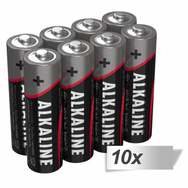 10x8 Ansmann Alkaline Mignon AA LR 6-red-line            ...