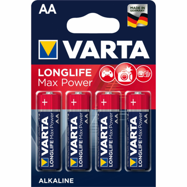 100x4 Varta Longlife Max Power Mignon AA LR 6 VPE Masterk...