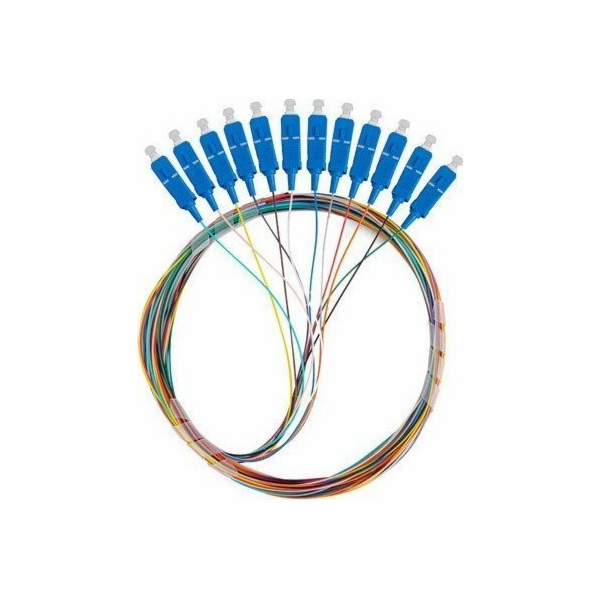 Pigtail SM SC/UPC Easy Strip 9/125 G657A1 12X2M multikolor