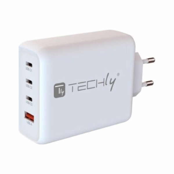 Napájení notebooku Techly  Ladegerät USB-C 1-2-3/USB-A 140W