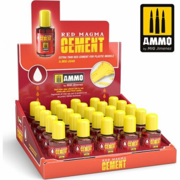 Vallejo Ammo: Red Magma Cement Display (25)