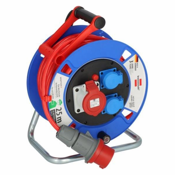 Prodlužovací kabel s cívkou BRENNENSTUHL, 400 V, 3 místa,...