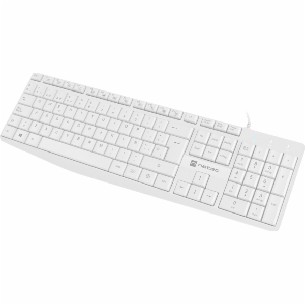 Klávesnice Natec NATEC NAUTILUS ES SLIM KEYBOARD WHITE
