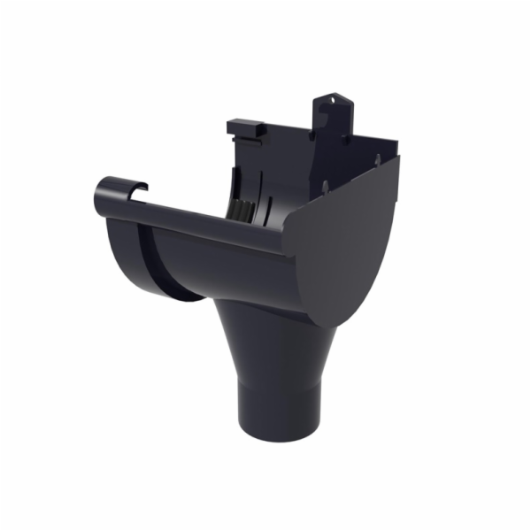 Pravý sklon, PVC 125 G125 grafit