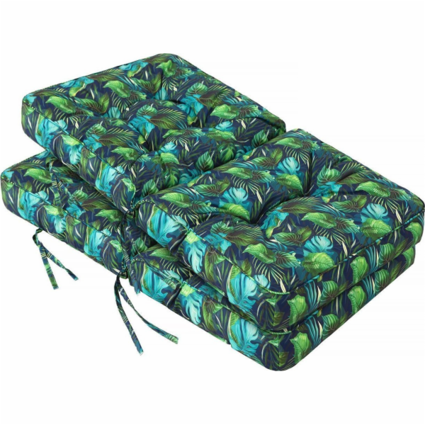 Hobbygarden 2x50 cm VENUŠI POLŠTÁŘ 3D MODRÉ LISTY