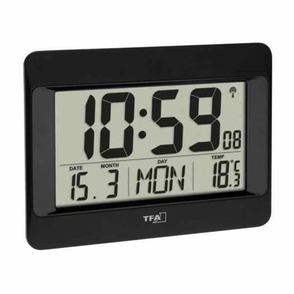 TFA 60.4519.01  Radio Controlled Clock with Temperature