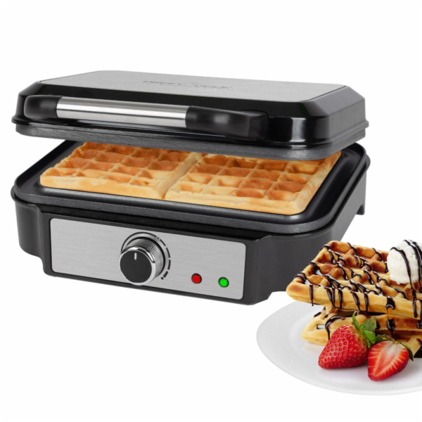 ProfiCook PC-WA 1240 2 waffle(s) 1000 W Black  Stainless ...