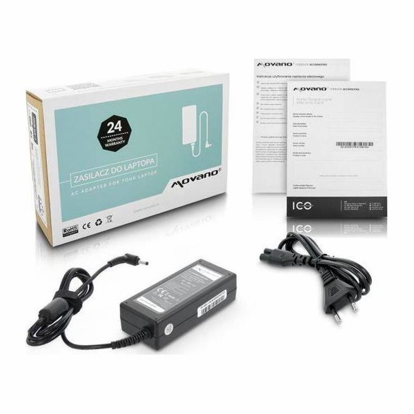 Zdroj notebooku Movano 65 W, 1,7 mm, 3,3 A, 20 V (ZZ/LEN2...