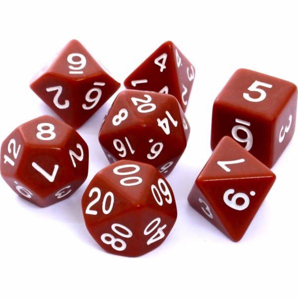 Rebel sada RPG kostek, matně hnědá (106194)